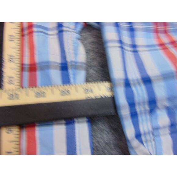 Vineyard Vines Shirt Mens XL‎ Slim Fit Whale Blue Red Plaid - Picture 6 of 9